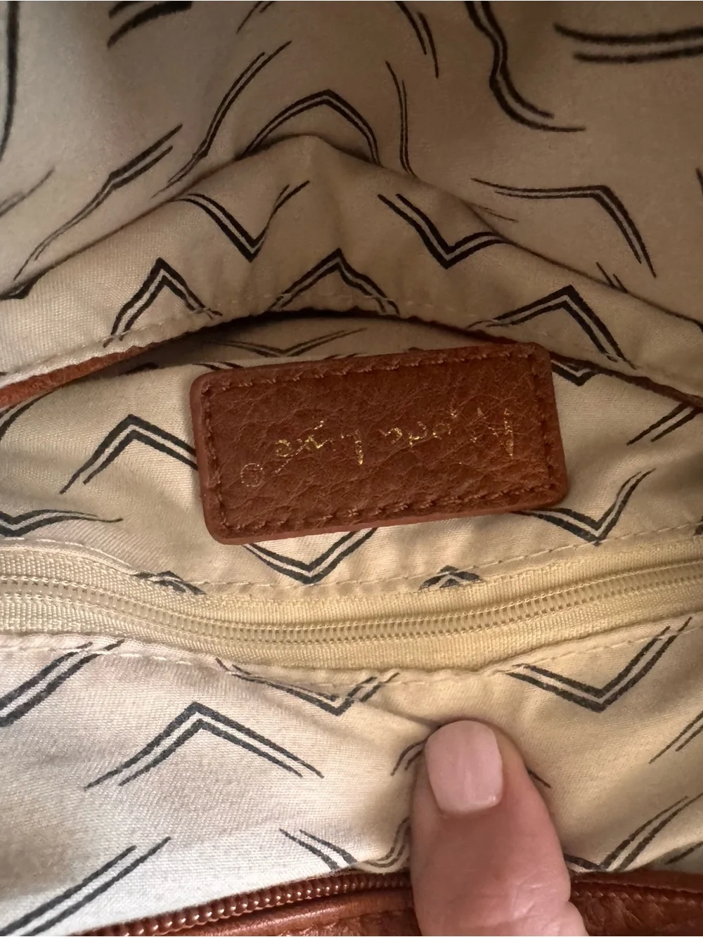 Moda Luxe Rust Suede & Leather Backpack with Gold Clasp